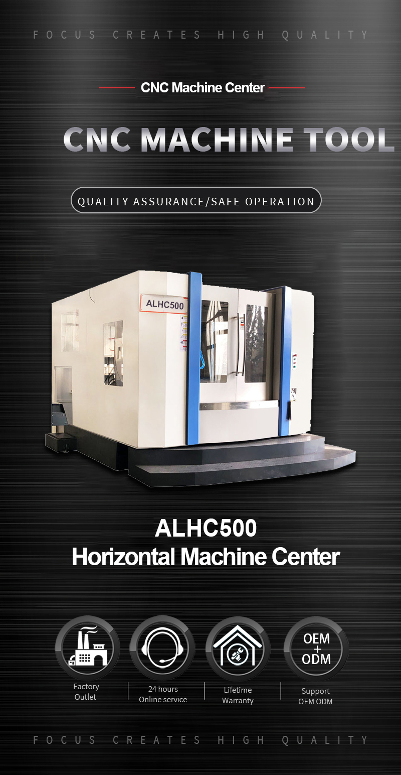 Centro de mecanizado de fresado horizontal CNC HMC500