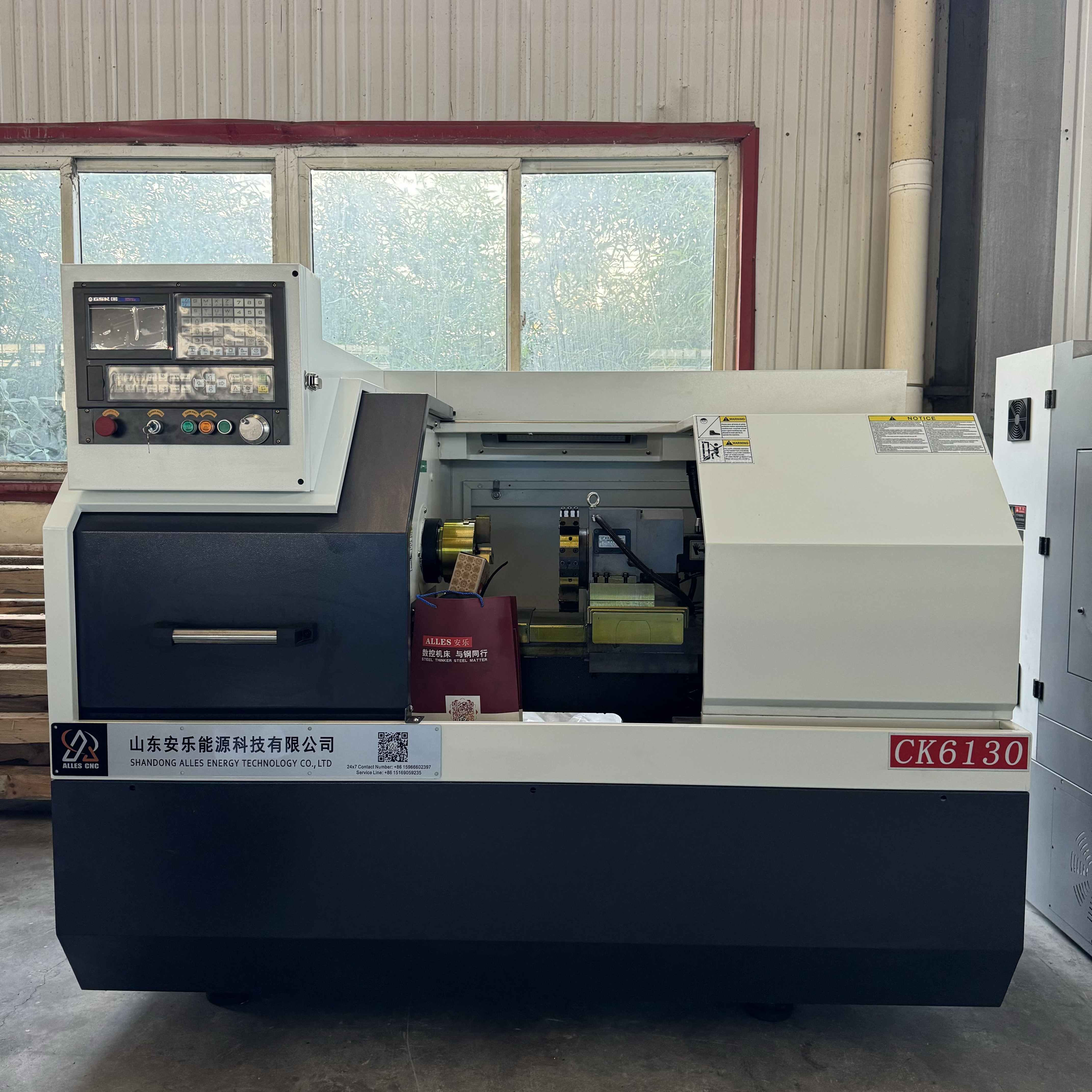 CNC Lathe Alck6130 enviado a Rusia