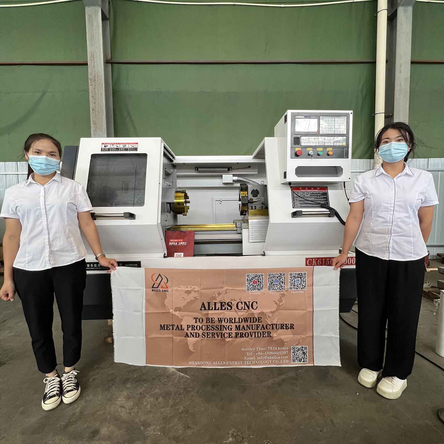 Torno CNC ALCK6150X1000 ser&aacute; enviado a Per&uacute;