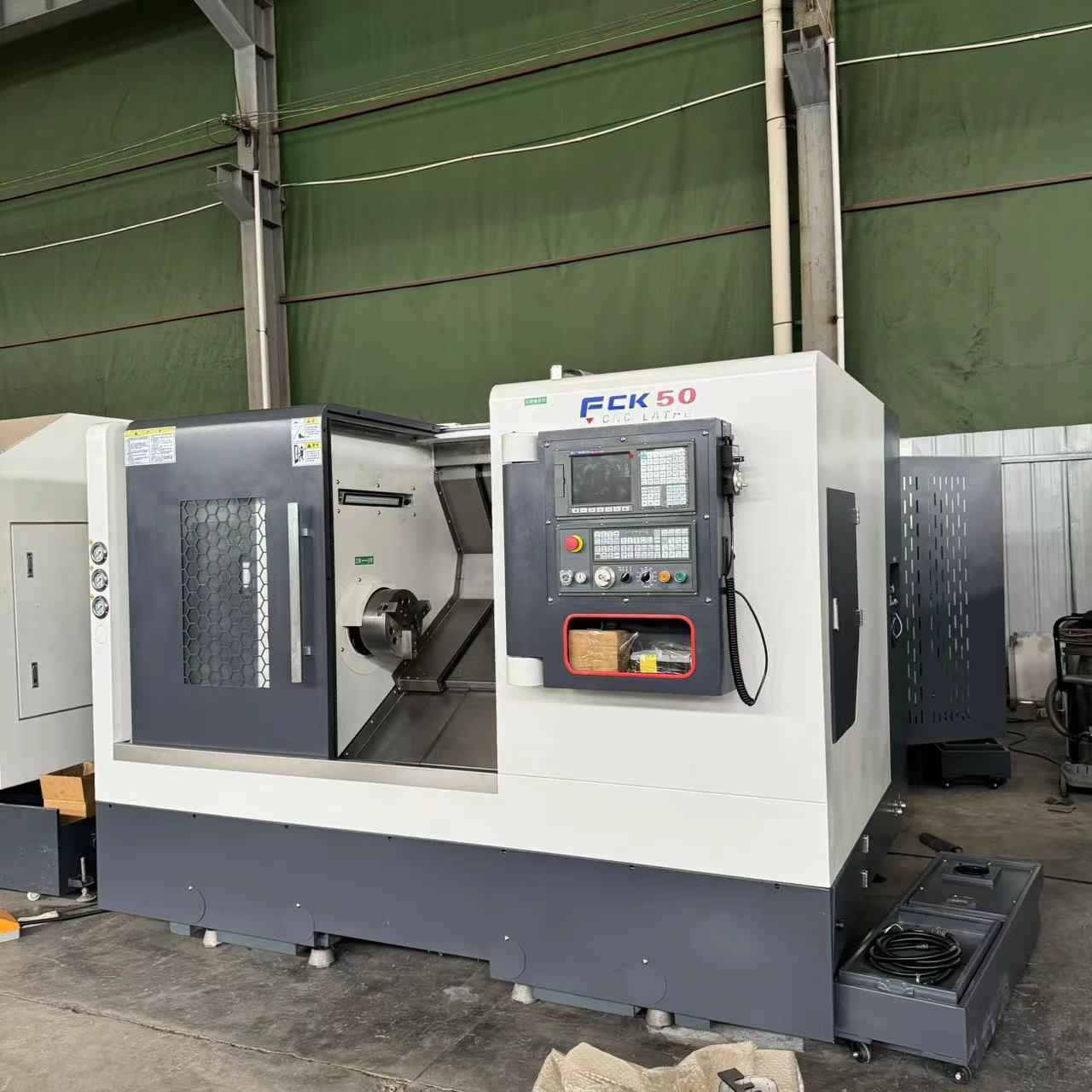 Cama inclinada CNC Lathe fck50